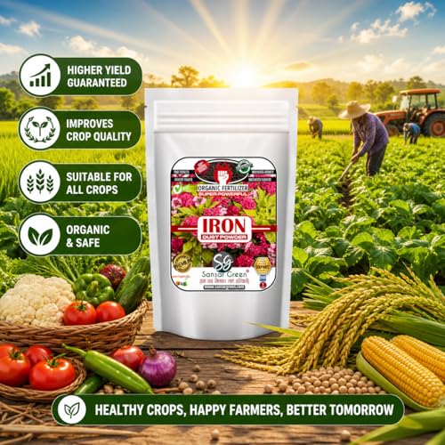 Sansar Green® Iron, Dust Powder, Essential Super Powerful Organic Magnetic active Iron Powder Fertilizer for Best Growth of Plants (200 gm) - Image 5