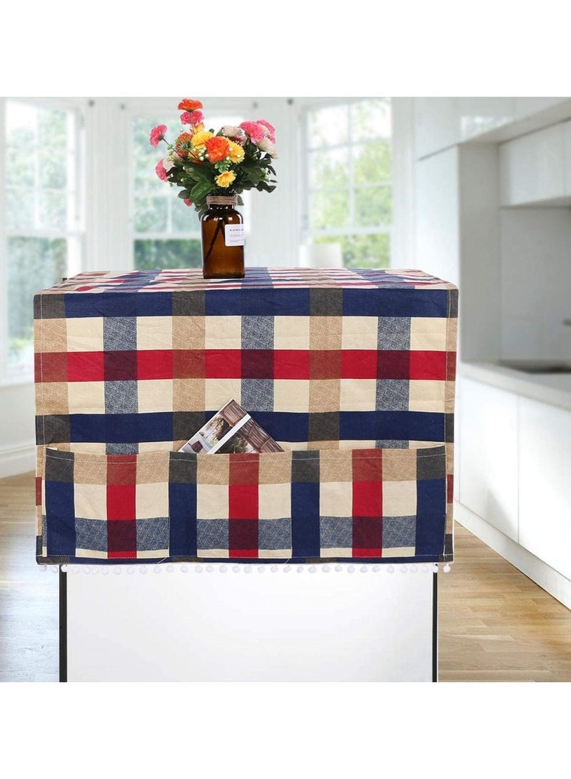 general Washing machine dust cover, refrigerator dust cover, washing machine waterproof cover with storage bag, multi-purpose dryer pad top cover (170x71cm) - Image 4