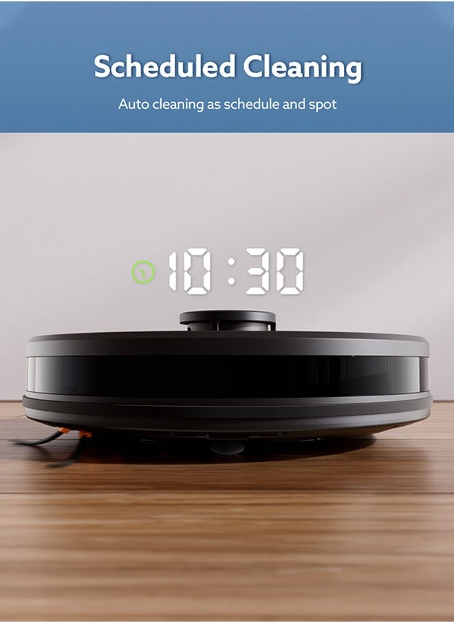 isweep - 3 in 1 Robot Vacuum and Mop Combo, 4000Pa Robot Vacuum Cleaner with LIDAR Navigation,Auto Carpet Boost, Self Charging, App/Voice Control, Ideal for Pet Hair,Hard Floor,X7 Black - Image 1