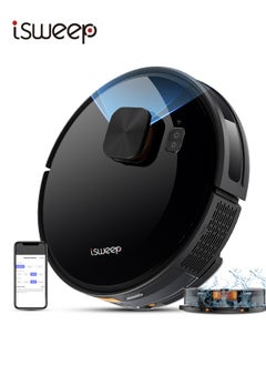 3 in 1 Robot Vacuum and Mop Combo, 4000Pa Robot Vacuum Cleaner with LIDAR Navigation,Auto Carpet Boost, Self Charging, App/Voice Control, Ideal for Pet Hair,Hard Floor,X7 Black