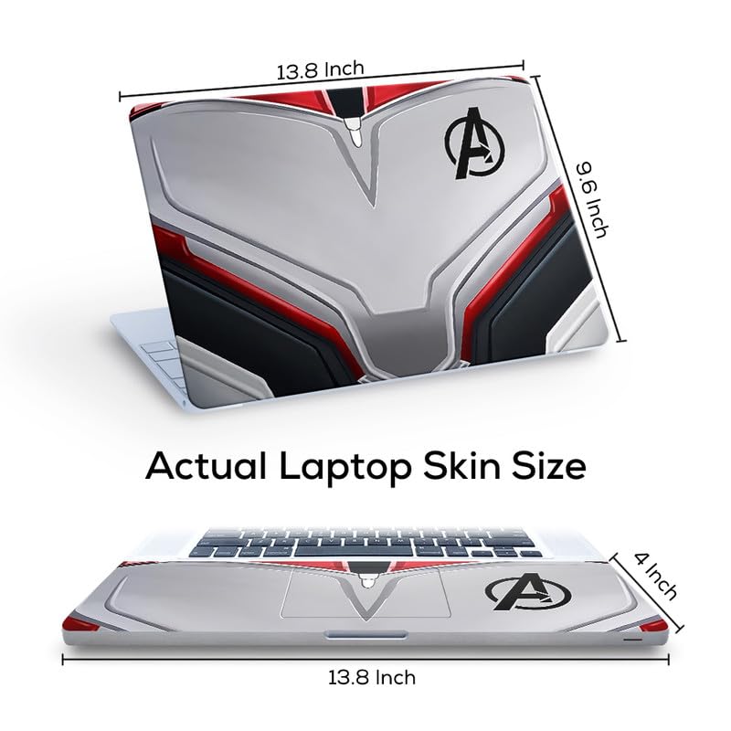 Inkykart Design 8 Top+Wrist Pad Vinyl Laptop Skin/Sticker/Cover for 14 Inches Laptops Laminated-Removable-HD Quality Compatible for Hp-Dell-Sony-Lenovo-Asus etc.(13.8x9.6 Inches) - Image 4