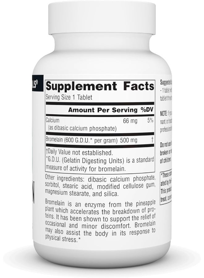 Source Naturals بروميلين 500 ملغ 120 قرص - Image 1