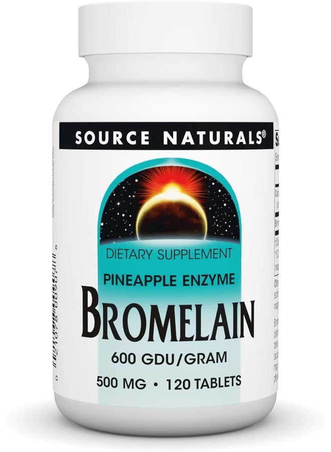 Source Naturals بروميلين 500 ملغ 120 قرص - Image 4