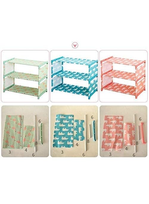 istore iSTORE 3 Layer Home Shoes Rack Stand Wall Bench Rack Shelf Storage Closet Organiser Cabinet for Home Kitchen and Office (1 pcs/Multicolor)  - Image 4