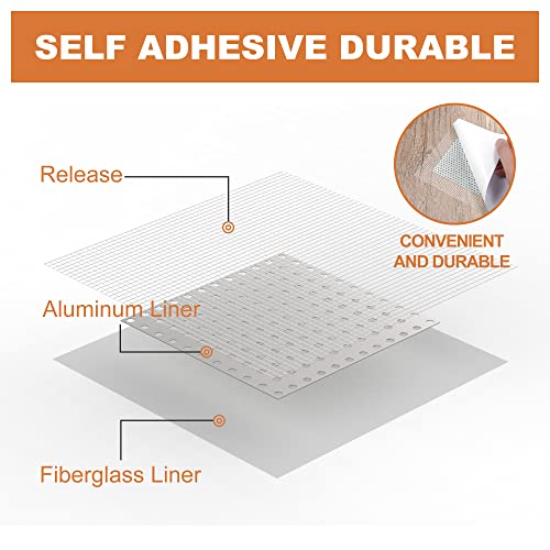 Boncart Drywall Repair Kit,Drywall Patch Repair Kit,2/4/6/8inch Self Adhesive Repair Patch,Quick Repair Drywall Large Holes - Image 4