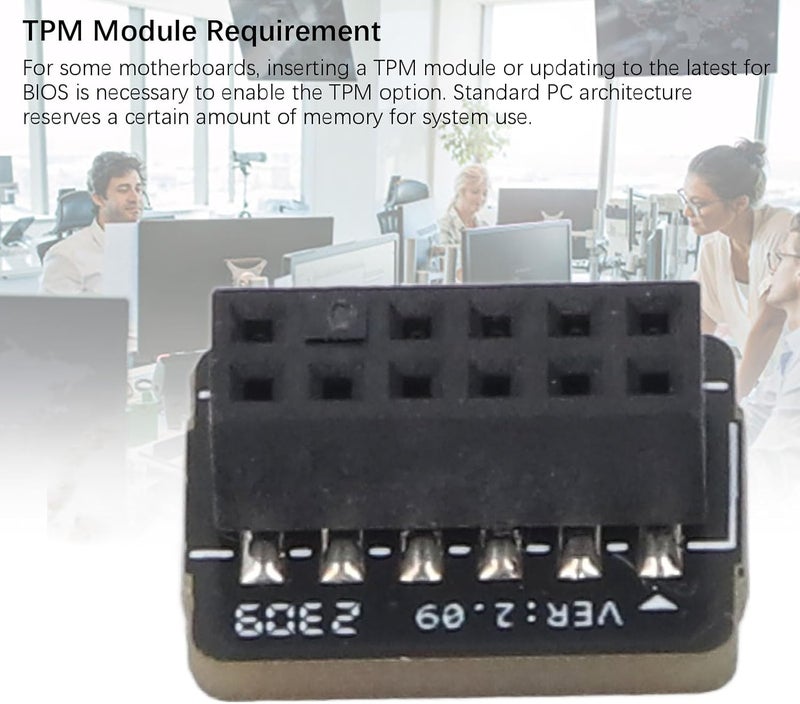 TPM 2.0 Encryption Security Module, SPI 12Pin Security Module for A520, B550, WRX80, X570S, B650, TPM Security Module for Motherboard - Image 5