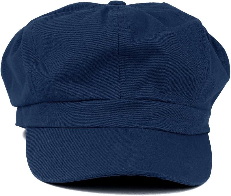 Armycrew Women's Lightweight 100% Cotton Soft Fit Newsboy Cap with Elastic Back - Image 2