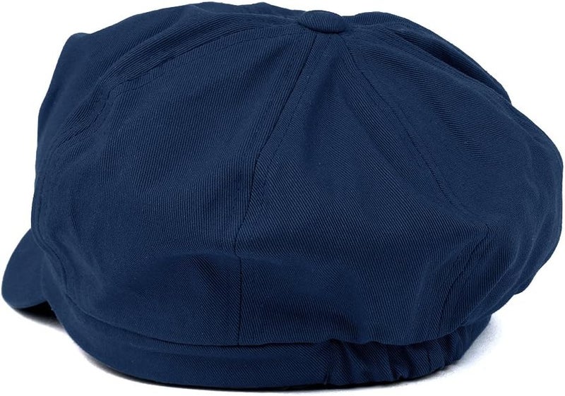 Armycrew Women's Lightweight 100% Cotton Soft Fit Newsboy Cap with Elastic Back - Image 3