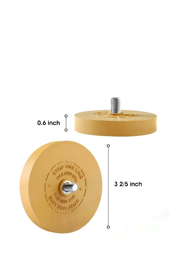 1 عبوة عجلة إزالة اللاصق الاحترافية، عجلة ممحاة لإزالة الملصقات، مناسبة لعجلة الممحاة المطاطية المثقوبة، أداة إزالة الملصقات، عجلة إزالة اللاصق الصلبة - Image 3