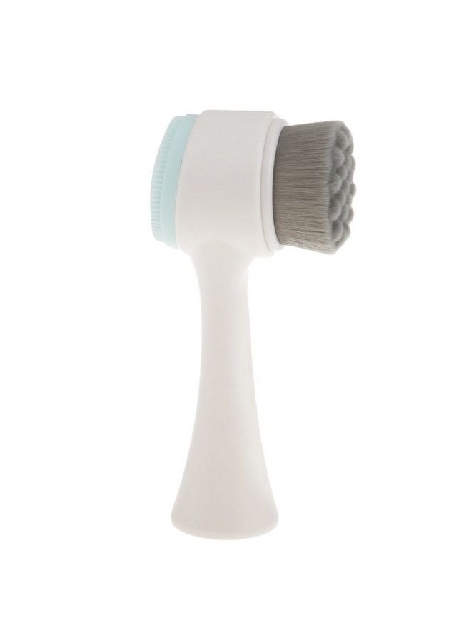 Segolike 2 In 1 Deep Pore Cleaning Face Cleansing Exfoliating Brush Facial Wash Spa Massage Soft Scrubber Bamboo Fiber Double Sided Black Hair - Image 3