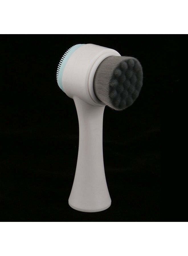Segolike 2 In 1 Deep Pore Cleaning Face Cleansing Exfoliating Brush Facial Wash Spa Massage Soft Scrubber Bamboo Fiber Double Sided Black Hair - Image 5