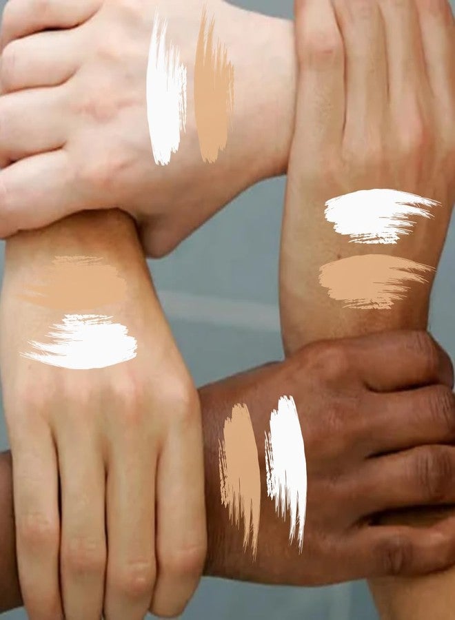 KINDED Liquid Concealer Full Coverage Colour Corrector Contour Waterproof HD Pro Master Series for Dry & Oily Skin Dark Circles & Spots (Creamy Matte, White Light & Go Natural Combo, 6 ml each) - Image 5