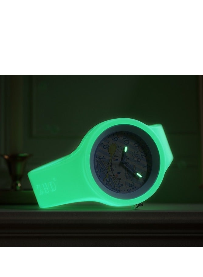 ZGO ساعة هدية للأطفال بمناسبة بدء الدراسة، ساعة على طراز الطلاب، ساعة سيليكون لطيفة برسوم كرتونية - Image 3