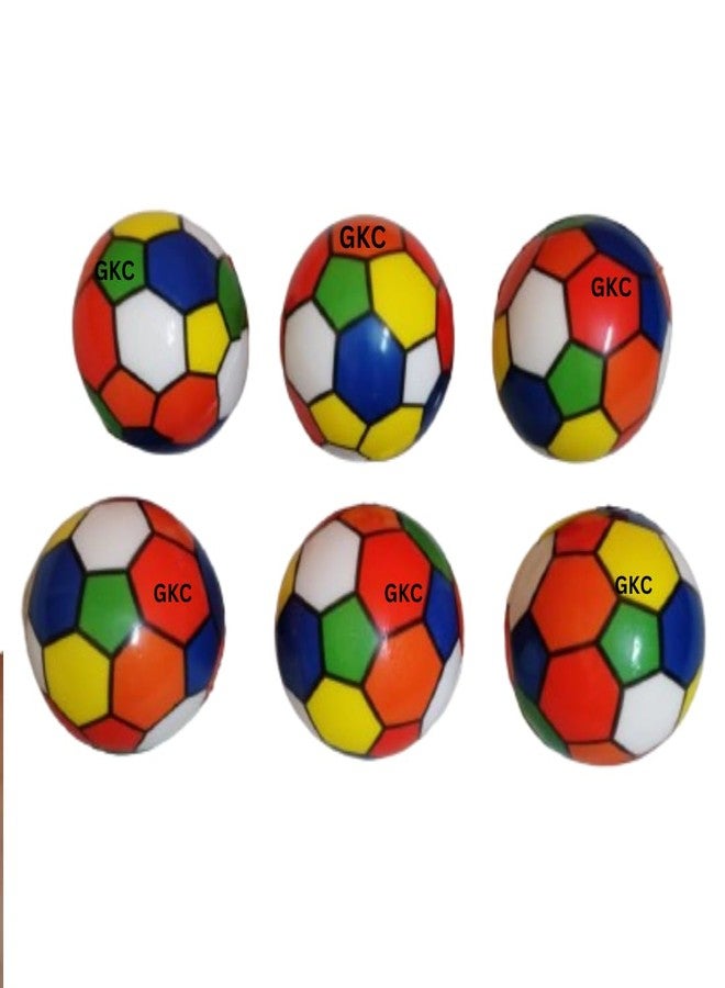 GKC Soft Colorful Sponge Ball for Kids, Girls, Boys, Adults | Multicolor (3 inch, Pack of 6) - Image 1
