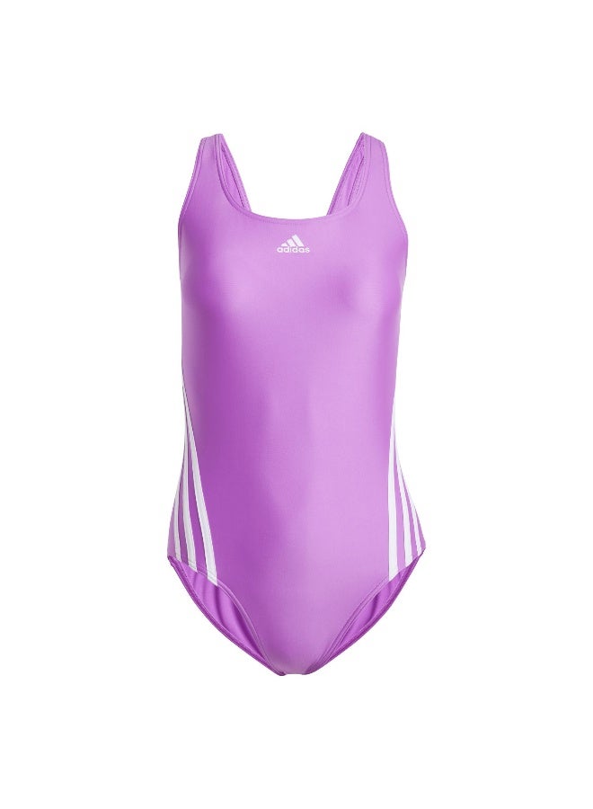 Adidas 3S Swimsuit Purple Swim Swimwear 26" - Image 1
