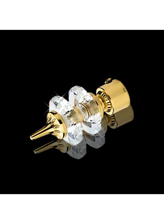 GLOXY ENTERPRISE Aluminium Double Diamond Curtain Brackets Parda Holders with Support Fittings 1 Inch Rod Pocket Finials Designer Door and Window ( Golden 5 Pair) - Image 2