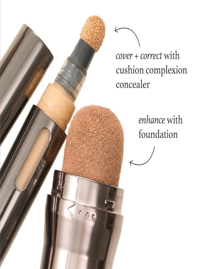 جلاب كريم أساس جوليب كوشن كومبليكشن بتغطية متوسطة - لون الكراميل | يغطي البشرة، ويفتح لونها، ويوحد لونها | أداة تطبيق سهلة الاستخدام | يحتوي على حمض الهيالورونيك، وفيتامين B5 وE - Image 4