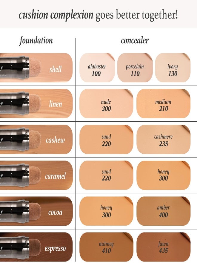 جلاب كريم أساس جوليب كوشن كومبليكشن بتغطية متوسطة - لون الكراميل | يغطي البشرة، ويفتح لونها، ويوحد لونها | أداة تطبيق سهلة الاستخدام | يحتوي على حمض الهيالورونيك، وفيتامين B5 وE - Image 5