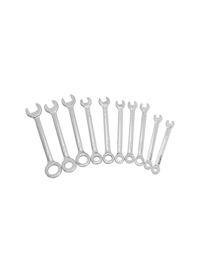 promass SAE Mini Wrench Set, 10Pcs Open End Box End Small Wrenches Midget Combination Wrench Set 5/32"-7/16" - Image 2