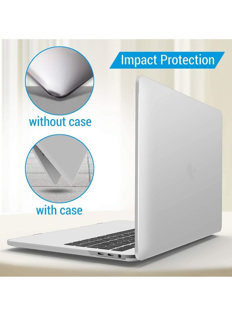 قشرة صلبة متجمدة لـ MacBook Pro 13 بوصة حالة 2016-2023 إصدار M2 رقاقة A2338 / M1 A2251 A2289 A2159 A1989 A1706 A1708 غطاء واقي من القشرة الصلبة البلاستيكية (واضح) - Image 5
