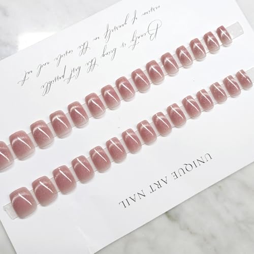 ANZAILALA 30pcs Press On Nails, Short Fake Nails, Artificial Nails for Women Nails Extension Kit with Nail Stickers - Image 5