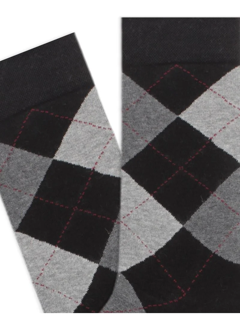 Mem Socks 4-Piece Plaid Patterned Men's Socks