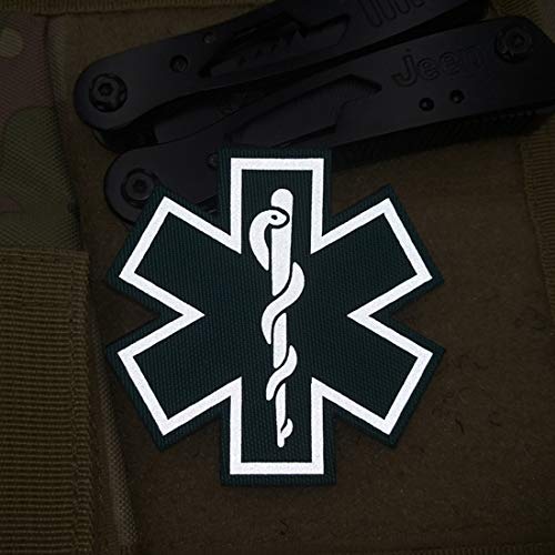 ODSP 2PCS Reflective Medic Patches with Hook Loop Backing for Clothes 2.76 Inch - Image 4