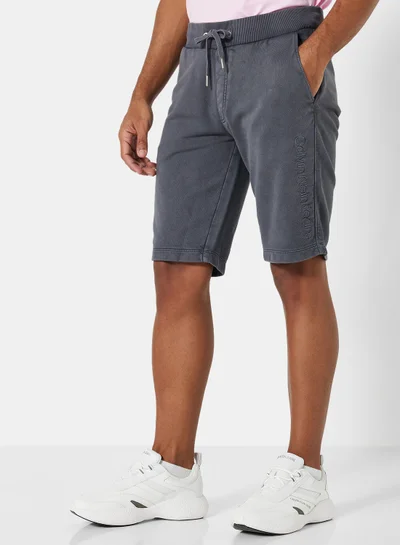 كالفن كلاين جينز Logo Cotton Terry Jogger Shorts