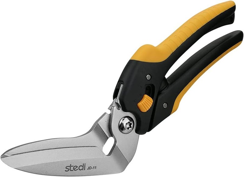 Stedi 9-Inch Scissor Heavy Duty, All Purpose Scissors, Cardboard and Carpet Shears, TPR Handle, Extremely Sharp Blades with Finely Serrated -Easy Cutting Thick Paper, Leather, Fabric - Image 1