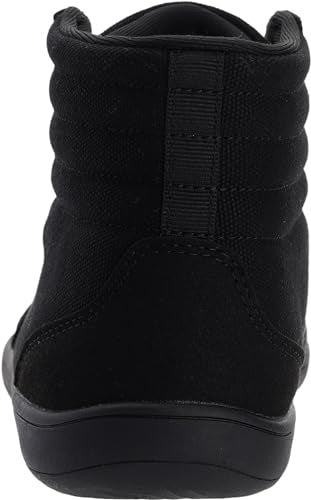 WHITIN Men's Wide Toe Box High Top Barefoot Shoes Boots Casual Canvas Sneakers Zero Drop Sole Size 13 Minimalist Fashion Walking Gym All Black 47 - Image 4