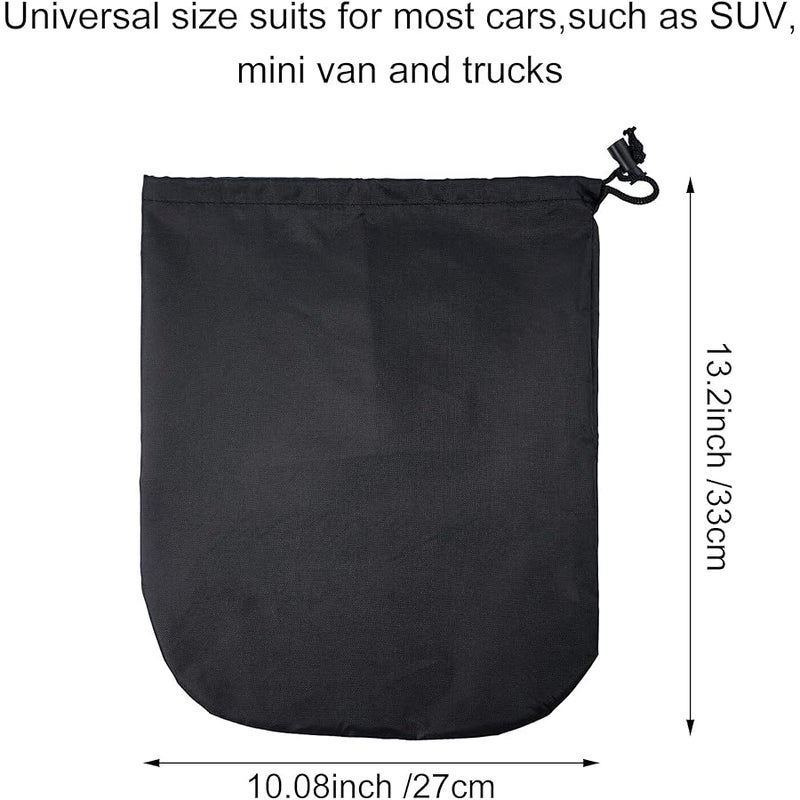 Side View Mirror Cover Auto Rearview Protection Cover Snow Ice Mirror Covers Exterior Rear View Accessories Universal Size for Cars, Black (4 Pieces) - Image 2