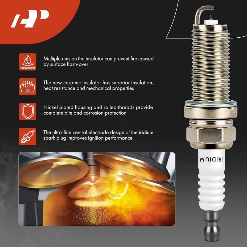 A-Premium Ignition Coil Pack and Iridium Spark Plugs Set - Image 5