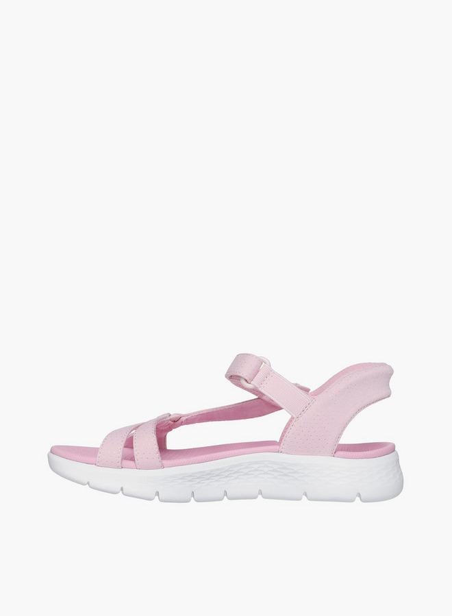 SKECHERS صنادل بنات جوي ووك فليكس بحزام قابل للتعديل - 303028L-Ltpk-Cp - Image 4