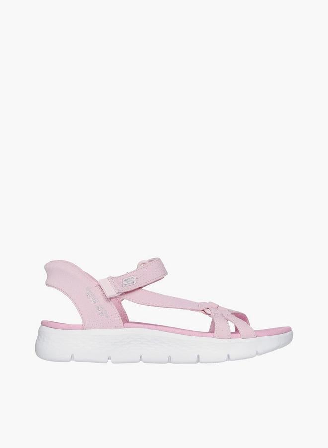 SKECHERS صنادل بنات جوي ووك فليكس بحزام قابل للتعديل - 303028L-Ltpk-Cp - Image 3