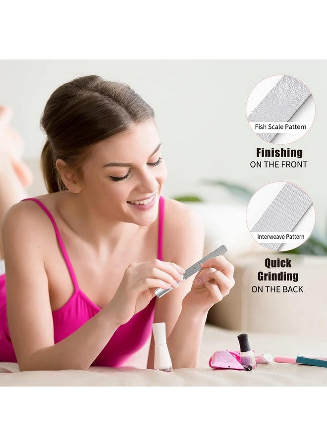 Velodios Heavy Duty Nail File for Men and Women, Reusable Stainless Steel Fingernail Files, Double Sided Stainless Steel Nail File with Leather Case, Great for Home and Salon - 2PCS - Image 5