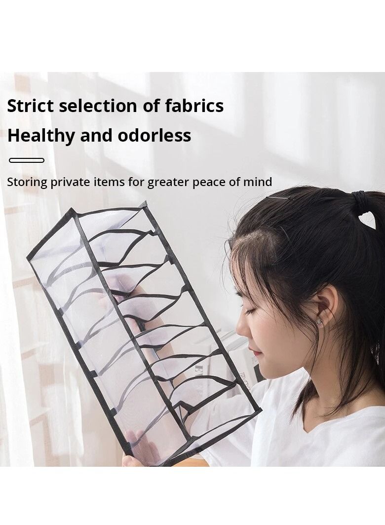 Altheqa Organizer Panties Socks Wardrobe Drawer Type Bra Underwear Thickened Mesh Grid - Image 5