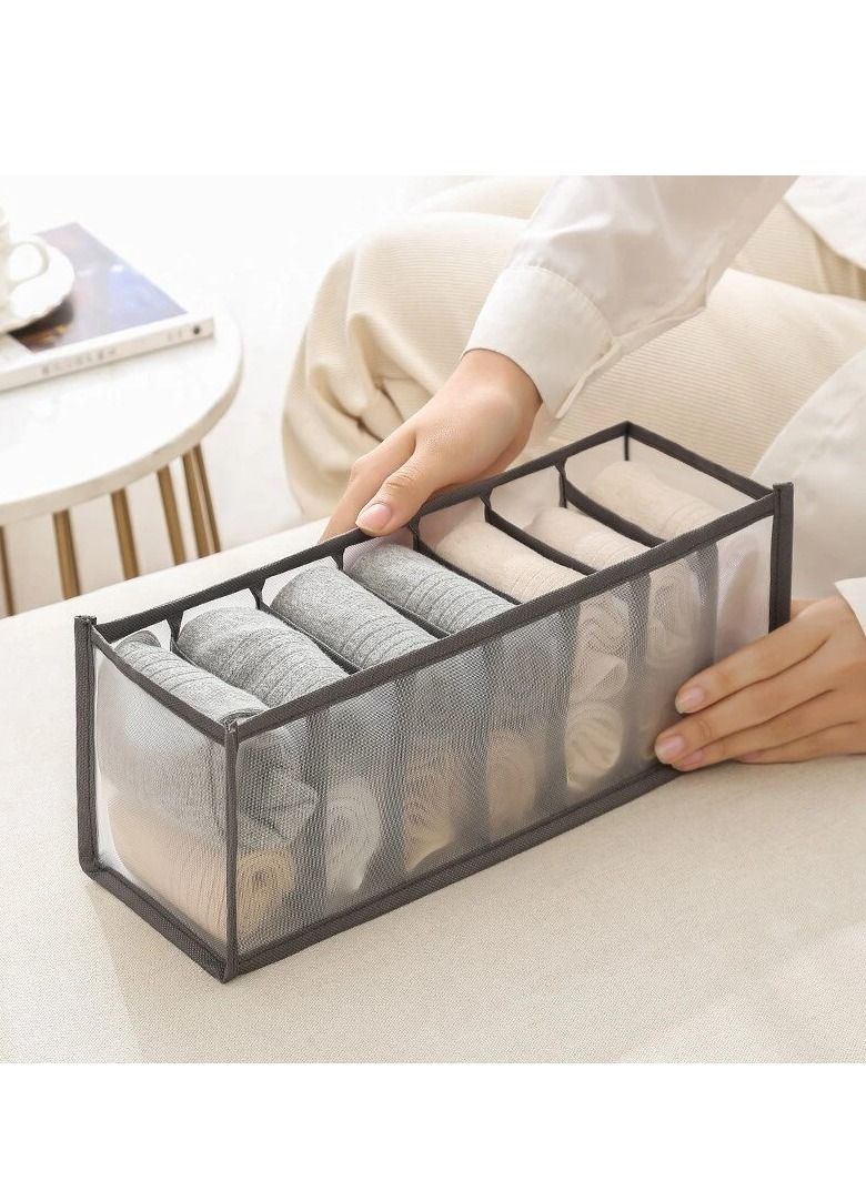 Altheqa Organizer Panties Socks Wardrobe Drawer Type Bra Underwear Thickened Mesh Grid - Image 2