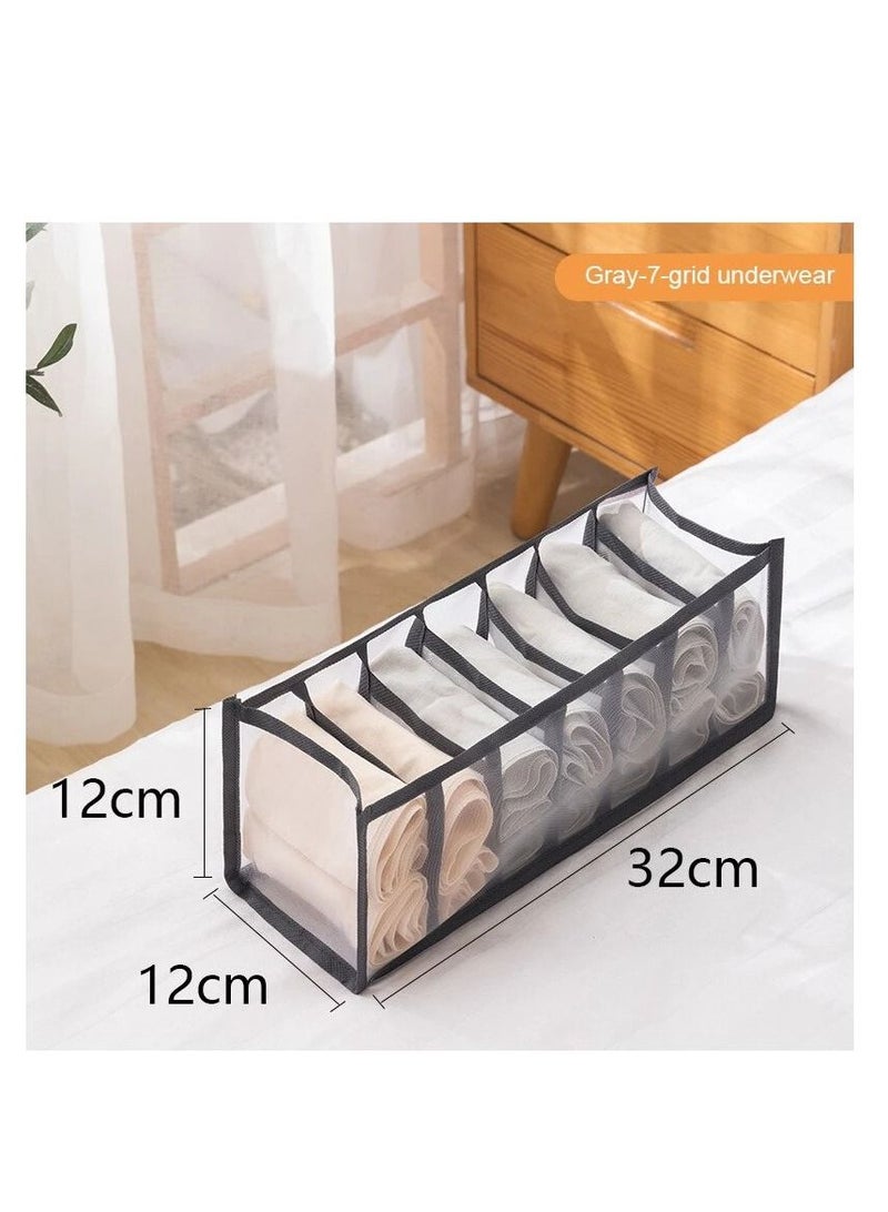 Altheqa Organizer Panties Socks Wardrobe Drawer Type Bra Underwear Thickened Mesh Grid - Image 4