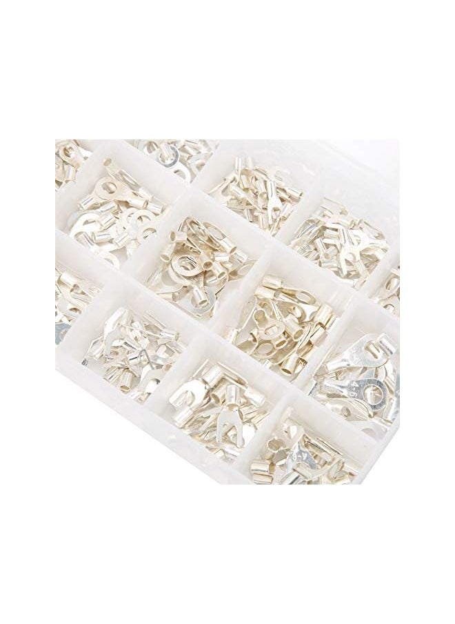 PROMASS promass 420Pcs Wire Lugs Ring Terminals Kits Ring Terminals Connectors Cold Crimping Electrical Cable Connector Boxed Crimp Wire Connectors  - Image 2