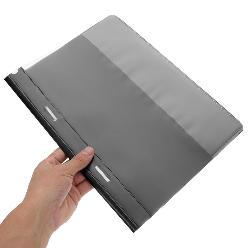 Reusable A4 Plastic Report Folder with 2 Holes Document Cover for Office Filing and Organization 12 Pack - Image 4