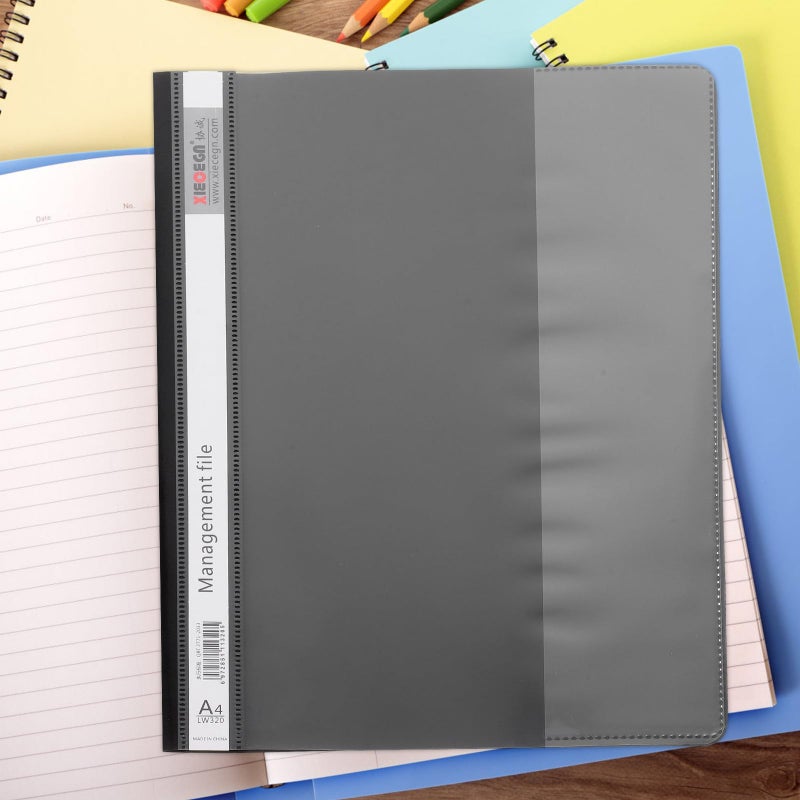 Reusable A4 Plastic Report Folder with 2 Holes Document Cover for Office Filing and Organization 12 Pack - Image 5