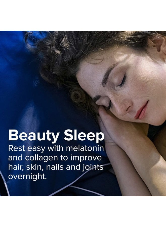 Sanar Naturals - Collagen Pills Beauty Sleep with Melatonin 6 mg - Boost Hair Skin Nails Joints - Hydrolyzed Collagen for Women and Men Peptides Supplement, 150 Capsules - Image 1