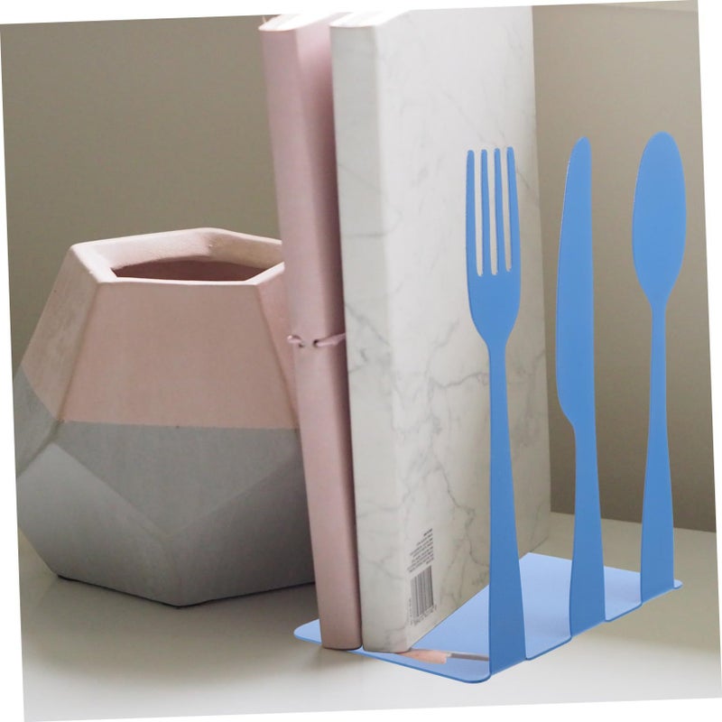 Sturdy Metal Bookends Decorative Book Holder for Bookshelf Home Office Study Organizer 2pcs - Image 5