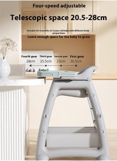 MaBaby Multifunctional Baby High Chair, Dining Chair With Detachable Dining Plate And Chair Leg, Stable Pyramid Structute  - Image 3
