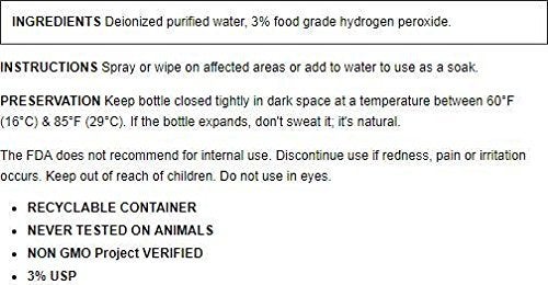 Essential Oxygen أكسجين أساسي مع بيروكسيد الهيدروجين 3% درجة غذائية، 16 أونصة - Image 3