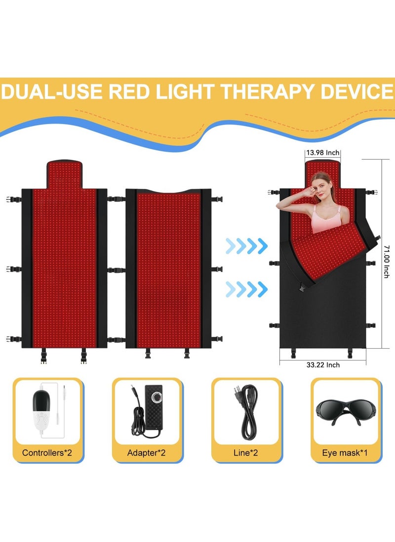 Ru syanl - New 2570pcs Dual Wavelength LED Beads 660nm and 850nm Red Light Therapy Mat Full Body Used to Relieve Pain 180cm*85cm - Image 1