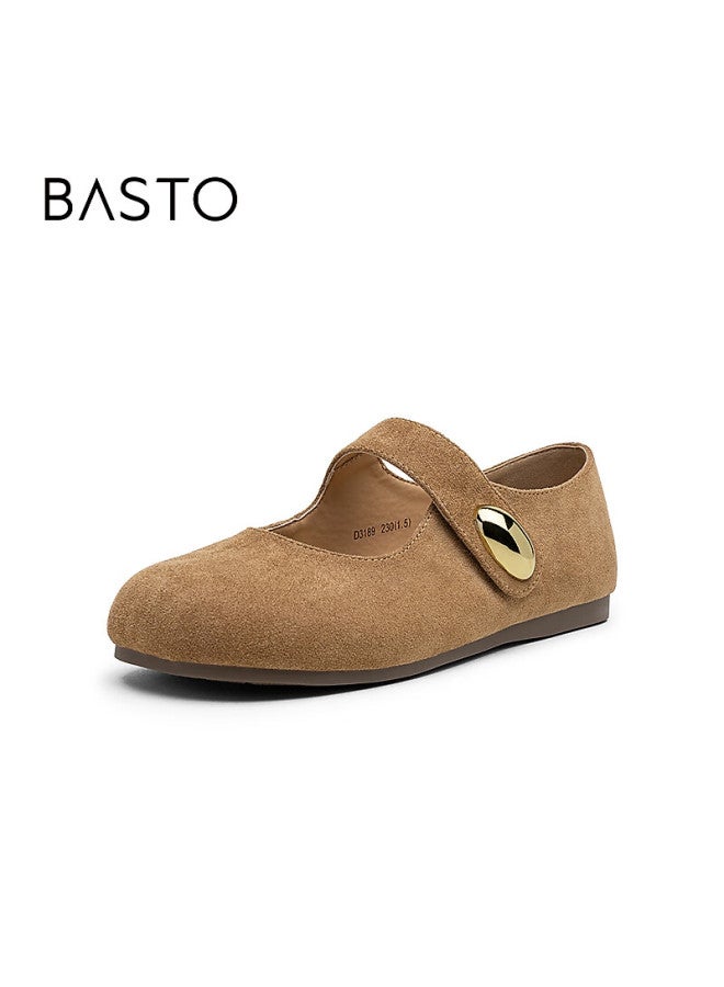 BASTO Bata 25 Autumn Birkenstock Flat Women's Green Low-cut Shoes D3189cq5 Brown Size 36 - Image 1
