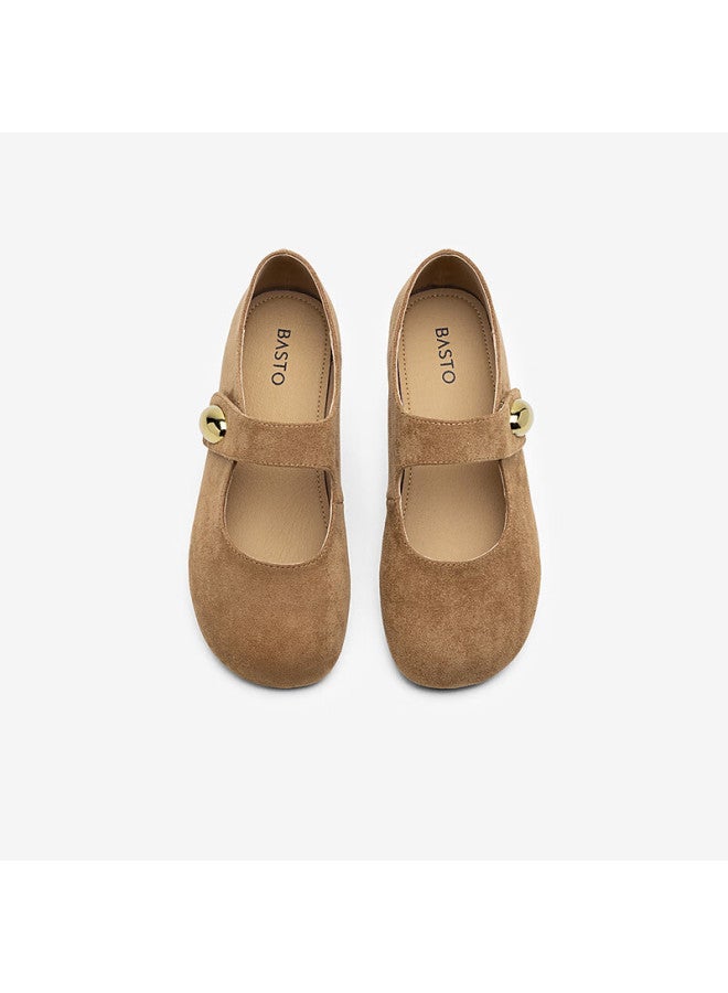BASTO Bata 25 Autumn Birkenstock Flat Women's Green Low-cut Shoes D3189cq5 Brown Size 36 - Image 4