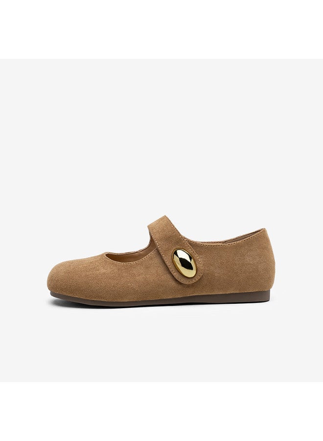BASTO Bata 25 Autumn Birkenstock Flat Women's Green Low-cut Shoes D3189cq5 Brown Size 36 - Image 3