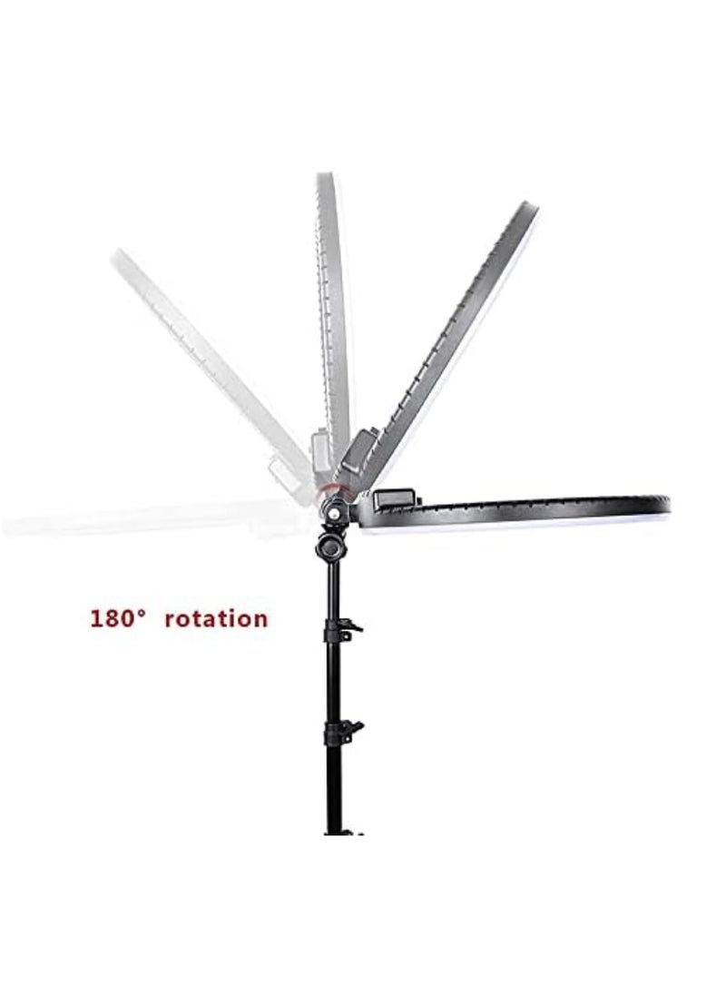 DIGI CORE 14 inch Selfie Ring Light With Tripod Stand And 360° Phone Holder For Live Broadcast Youtube Instagram And Tik Tok Video Making  - Image 2